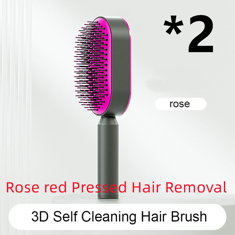 PureBrush™ Self-Cleaning Detangling Hairbrush