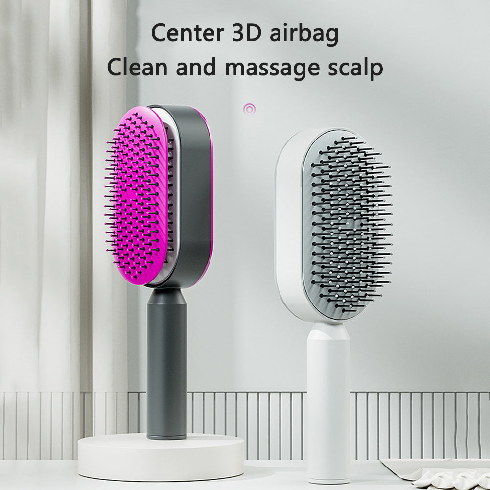 PureBrush™ Self-Cleaning Detangling Hairbrush