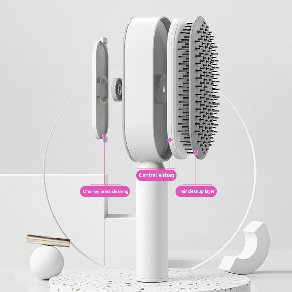 PureBrush™ Self-Cleaning Detangling Hairbrush