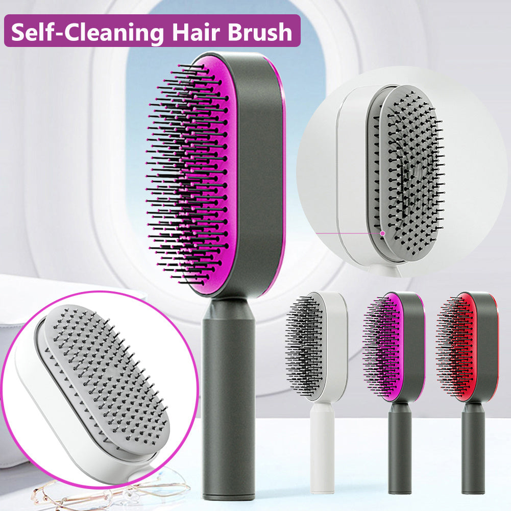 PureBrush™ Self-Cleaning Detangling Hairbrush